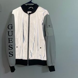 Guess reflective bomber jacket